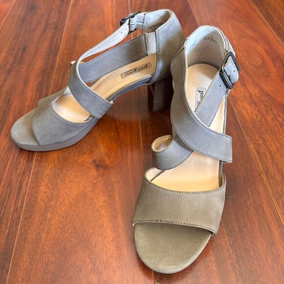 Paul Green Women's Grey and Khaki Sandals - Picture 4 of 8